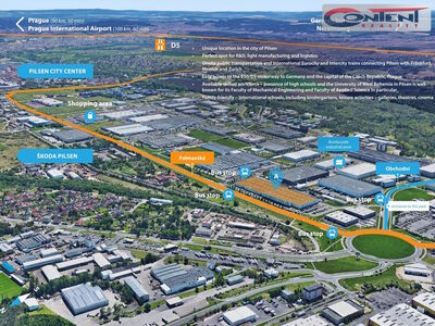 Pronájem výrobních prostor 3.820 m² Plzeň, Borská pole, D5 - 27906