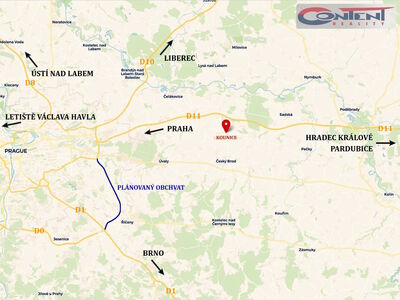 Prodej stavebního pozemku 46.918 m², Kounice, D11 - 44645