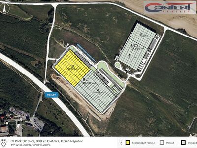 Pronájem výrobních prostor, skladu 7.000 m², Plzeň - Blatnice, D5 - 61294