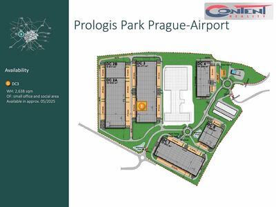 Pronájem skladu, výrobních prostor 2.638 m², Jeneč, D6 - 61305
