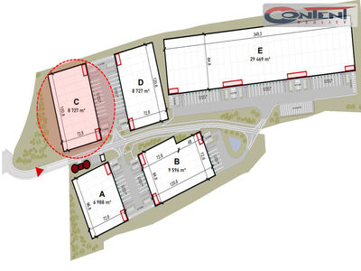 Pronájem skladu, výrobních prostor 5.233 m², Plzeň - Myslinka, D5 - 61653