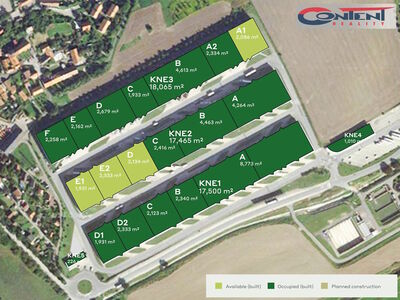 Pronájem skladu, výrobních prostor 6.398 m², Kněževes - 61878