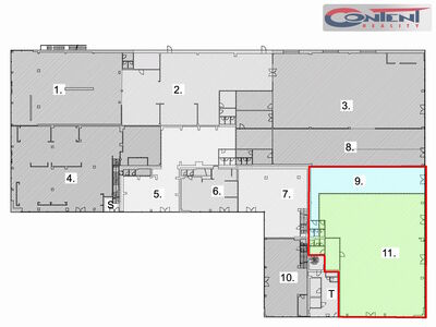 Pronájem skladu, obchodních prostor 633 m², Čestlice, D1 - 62522