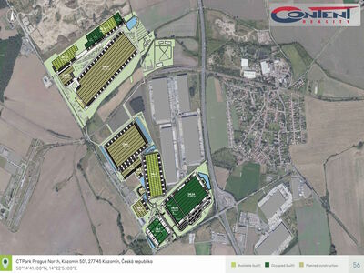 Pronájem skladu, výrobních prostor 3.000 m², Kozomín, D8 - 62906