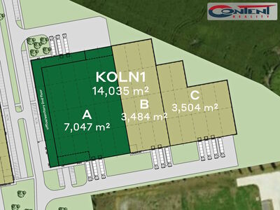 Pronájem novostavby skladu, výrobních prostor 3.504 m², Kolín, D11 - 62607
