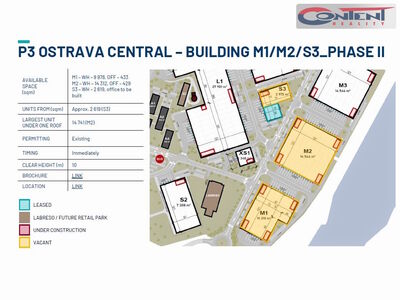 Pronájem novostavby industriálních prostor 2.600 m², Ostrava - Vítkovice, D1 - 62669