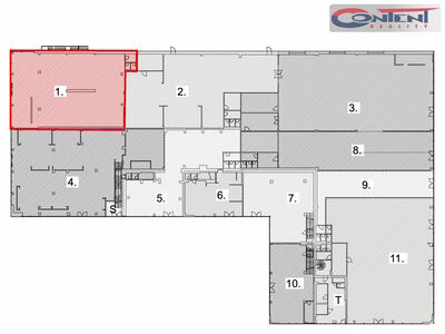 Pronájem skladu, obchodních prostor 342 m², Čestlice, D1 - 62720