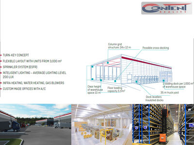 Pronájem skladu, výrobních prostor 8.727 m², Plzeň - Myslinka, D5 - 63286