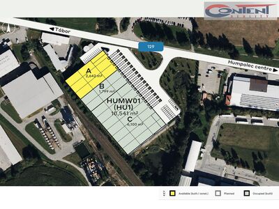 Pronájem kvalitních industriálních prostor 2.642 m², Humpolec - 64057