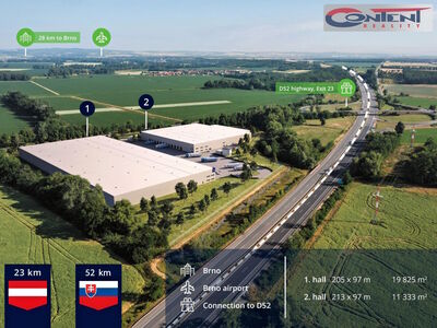 Pronájem novostavby skladu, výrobních prostor 11.333 m², Pohořelice - 64573