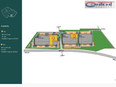 Pronájem skladu, výrobních prostor 12.667 m², Brno, D52 - 64891