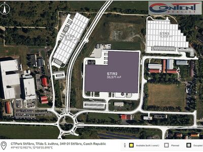 Pronájem novostavby skladu, výrobních prostor 7.500 m², Stříbro, D5 - 66030
