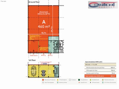Pronájem novostavby skladu, výrobních prostor 460 m², Ostrava, Hrabová, D56 - 66220