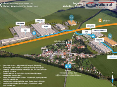 Pronájem skladu, výrobních prostor 9.600 m² Pavlov, D6 - 66317