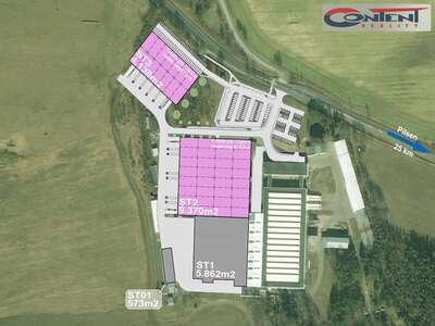 Pronájem skladu, výrobních prostor 9.370 m², Stříbro - 66838