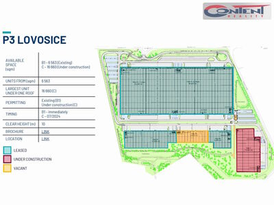 Pronájem novostavby skladu, výrobních prostor 8.330 m², Lovosice - 67645