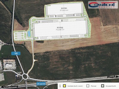 Pronájem kvalitních industriálních prostor 18.781 m², Plzeň - Nýřany - 68374