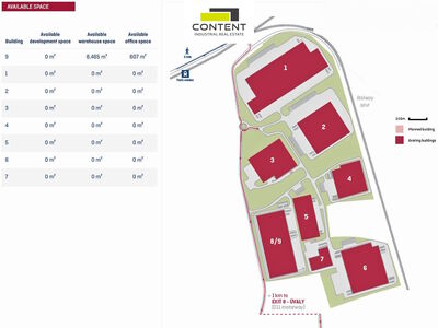 Pronájem skladu nebo výrobních prostor 8.465 m², Praha - východ, D11 - 69054