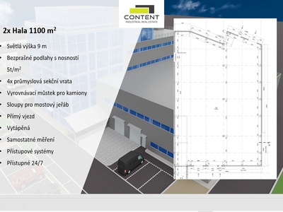 Pronájem skladu, výrobních prostor 1100 m², České Budějovice - 68912