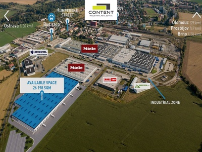 Pronájem skladu, výrobních prostor 5.000 m², Uničov, D35 - 69355