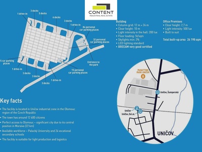 Pronájem skladu, výrobních prostor 5.000 m², Uničov, D35 - 69356