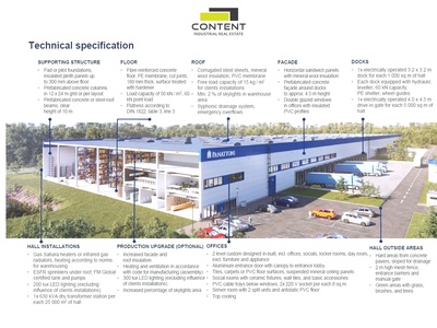 Pronájem novostavby skladu, výrobních prostor 9.330 m², Most 	 - 69497