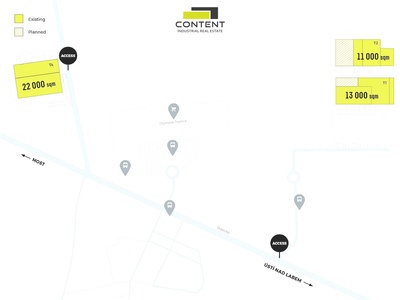 Pronájem skladu, výrobních prostor 5.493 m², Teplice - Krupka - 69539