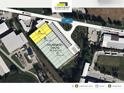 Pronájem kvalitních industriálních prostor 2.642 m², Humpolec - 70032