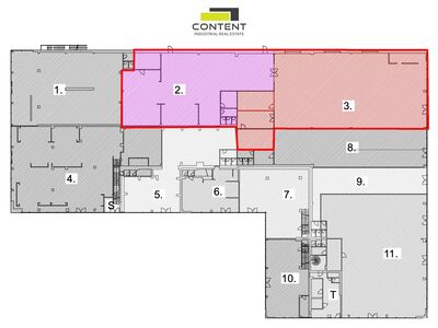 Pronájem skladu, obchodních prostor 961 m², Čestlice, D1 - 70051
