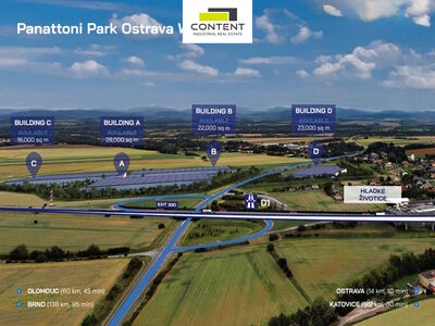 Pronájem novostavby skladu, výrobních prostor 29.000 m², Ostrava - 70443