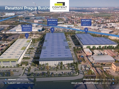 Pronájem novostavby skladu, výrobních prostor 11.521 m², Praha - Hostivař - 71090