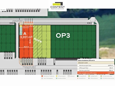 Pronájem skladu, výrobních prostor 3.201 m², Ostrava - Poruba, dálnice D1 - 71797