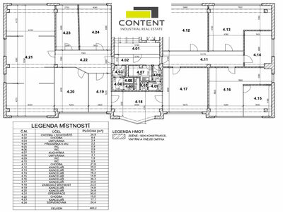 Pronájem kanceláří 465 m², Praha 8 - Dolní Chabry - 72590