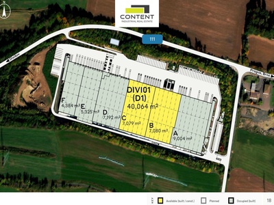Pronájem skladu, výrobních prostor 7.079 m², Divišov, D1 - 73252