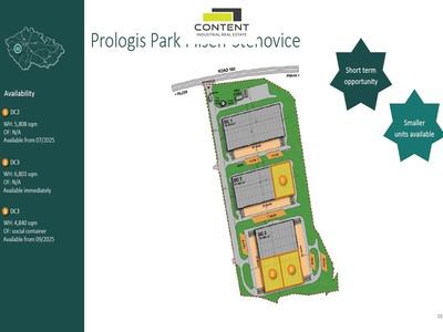 Pronájem skladu, výrobních prostor 6.766 m² Plzeň - Štěnovice, D5 - 74821