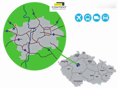 Pronájem skladu, výrobních prostor 1.000 m², Tuchoměřice, Praha - Západ - 75616