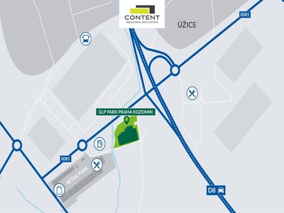 Pronájem skladu, výrobních prostor 1.200 m², Kozomín, D8 - 76439
