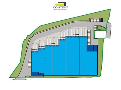 Pronájem skladu, výrobních prostor 1.200 m², Kozomín, D8 - 76442