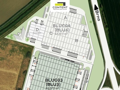Pronájem kvalitních skladových, výrobních prostor 5.184 m², Brno - Blučina - 77393