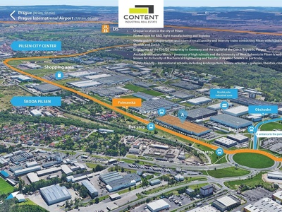 Pronájem skladu, výrobních prostor 16.735 m² Plzeň, Borská pole, D5 - 77586