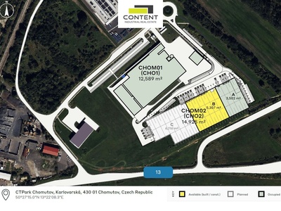 Pronájem skladu, výrobních prostor 3.000 m², Chomutov, D7 - 77358