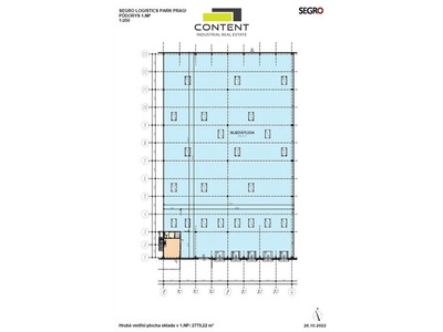 Pronájem skladu, výrobních prostor 2.779 m², Hostivice, D6 - 77860