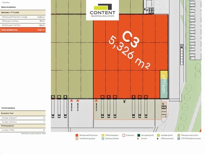 Pronájem novostavby skladu, výrobních prostor 5.326 m², Ostrava, Hrušov, D1 - 79230