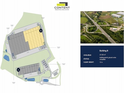 Pronájem novostavby skladu, výrobních prostor 5.000 m², Zdice, D5 - 79286