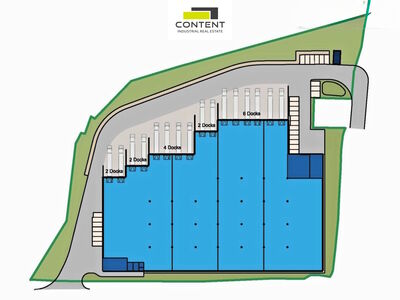 Pronájem skladu, výrobních prostor 3.800 m², Kozomín, D8 - 82353