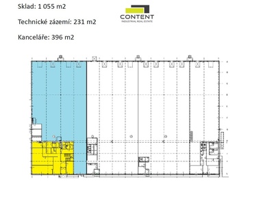 Pronájem skladu, výrobních prostor 1682 m², Praha 5 - Zličín, D5 - 83067