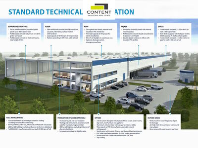 Pronájem novostavby skladu, výrobních prostor 10.000 m², Chomutov - 84515
