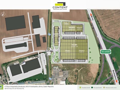 Pronájem výrobních prostor, skladu 6.183 m², Hustopeče, D7 - 84701