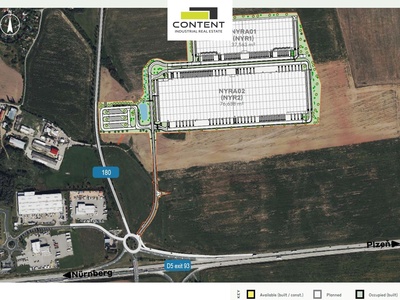 Pronájem skladu, výrobních prostor 37.563 m², Plzeň - Nýřany - 85420