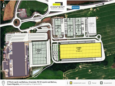 Pronájem skladu, výrobních prostor 7.258 m², Lipník, D1 Olomouc - 86159